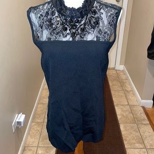 Black dressy stretchy top